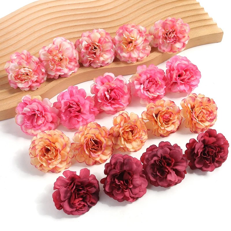 10/20PCs Rose Artificial Flowers 4.5cm Fake Flower Head