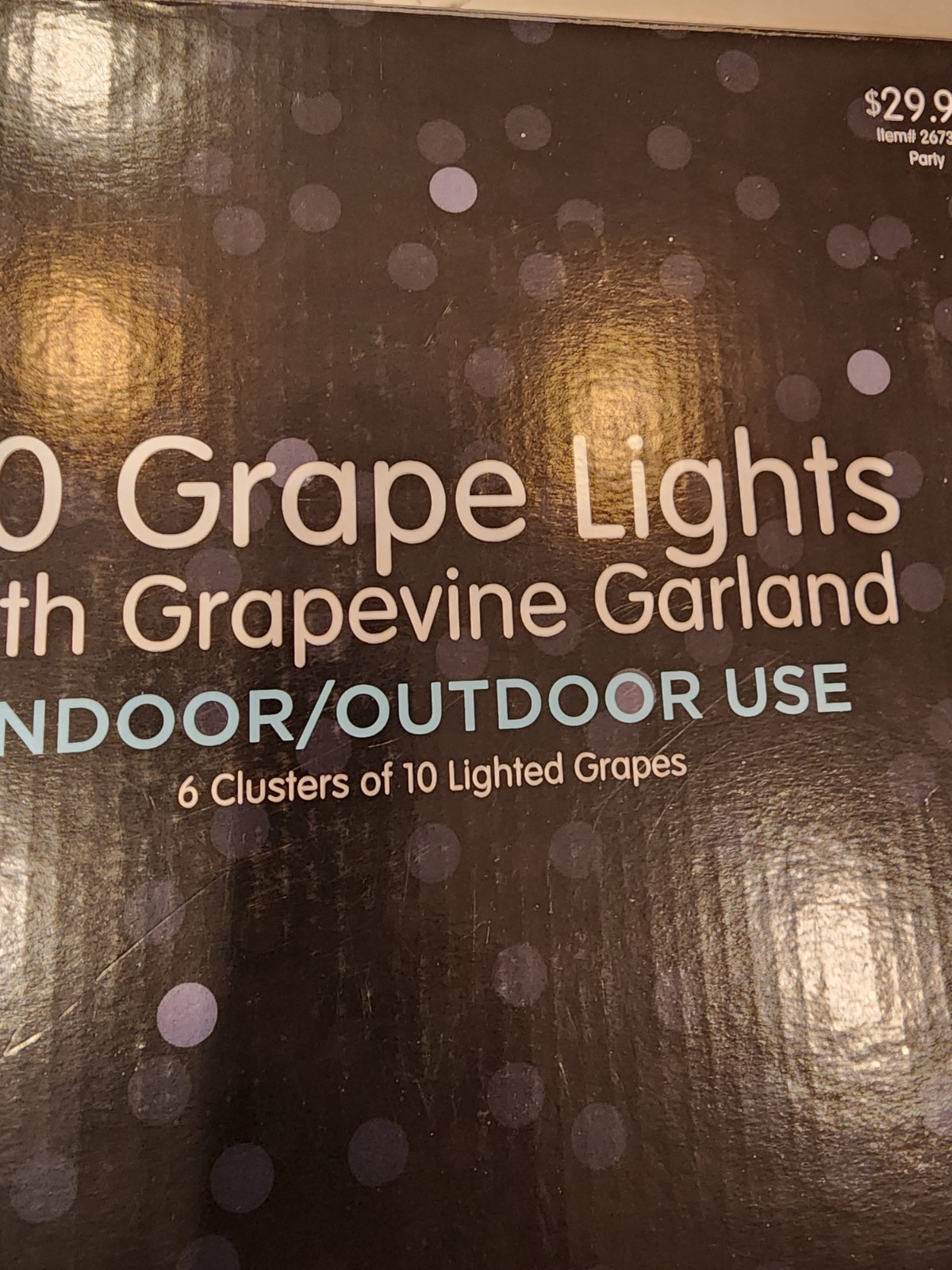 2 Sets of Vintage Purple/Pink Grape Cluster String Lights Working
