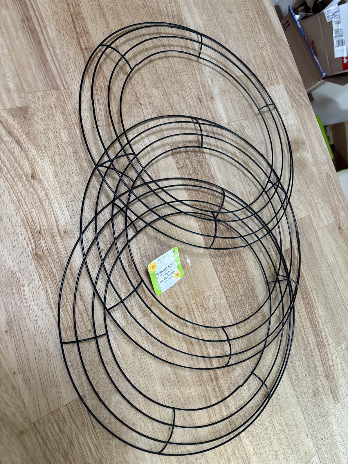 14 inches Wire Wreath Frame Metal Round Wreath Form Pack of 3