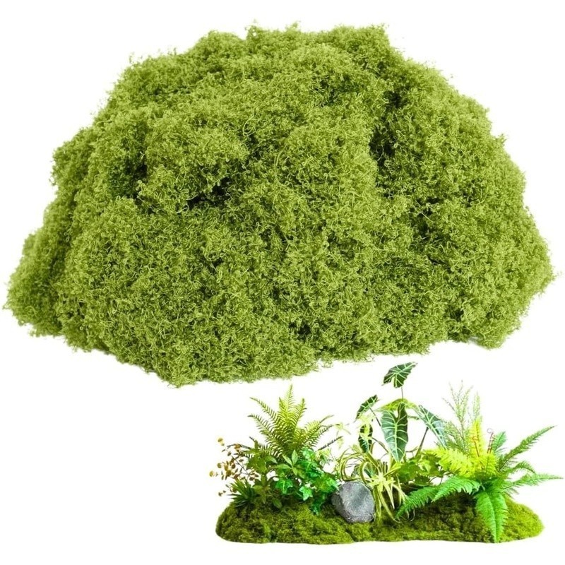 Realistic Fake Green Moss Soft Nylon Indoor Outdoor Decoration Crafting New