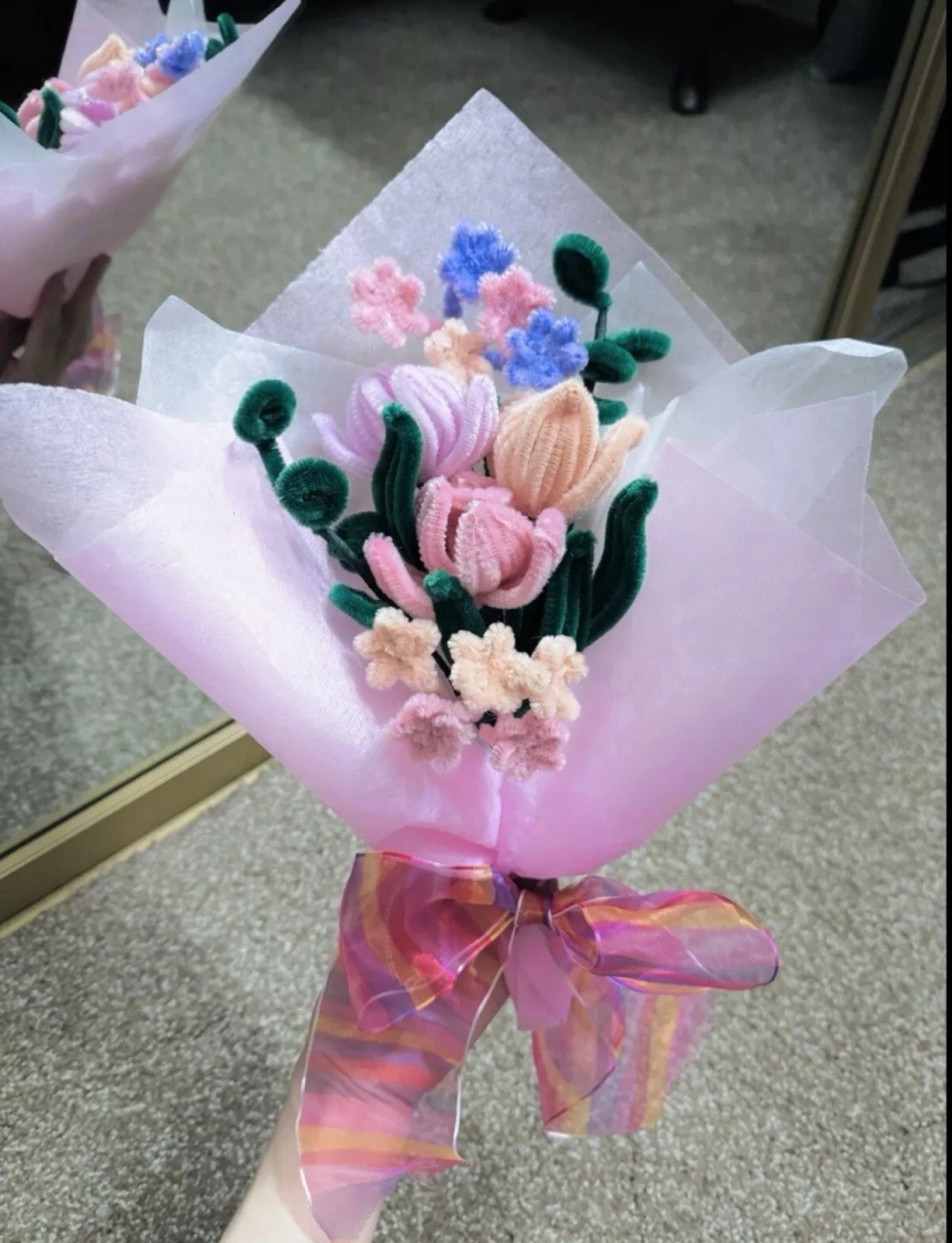 HANDMADE TULIPS FLOWER BOUQUET ARTIFICIAL FLOWERS GIFT FOR HER