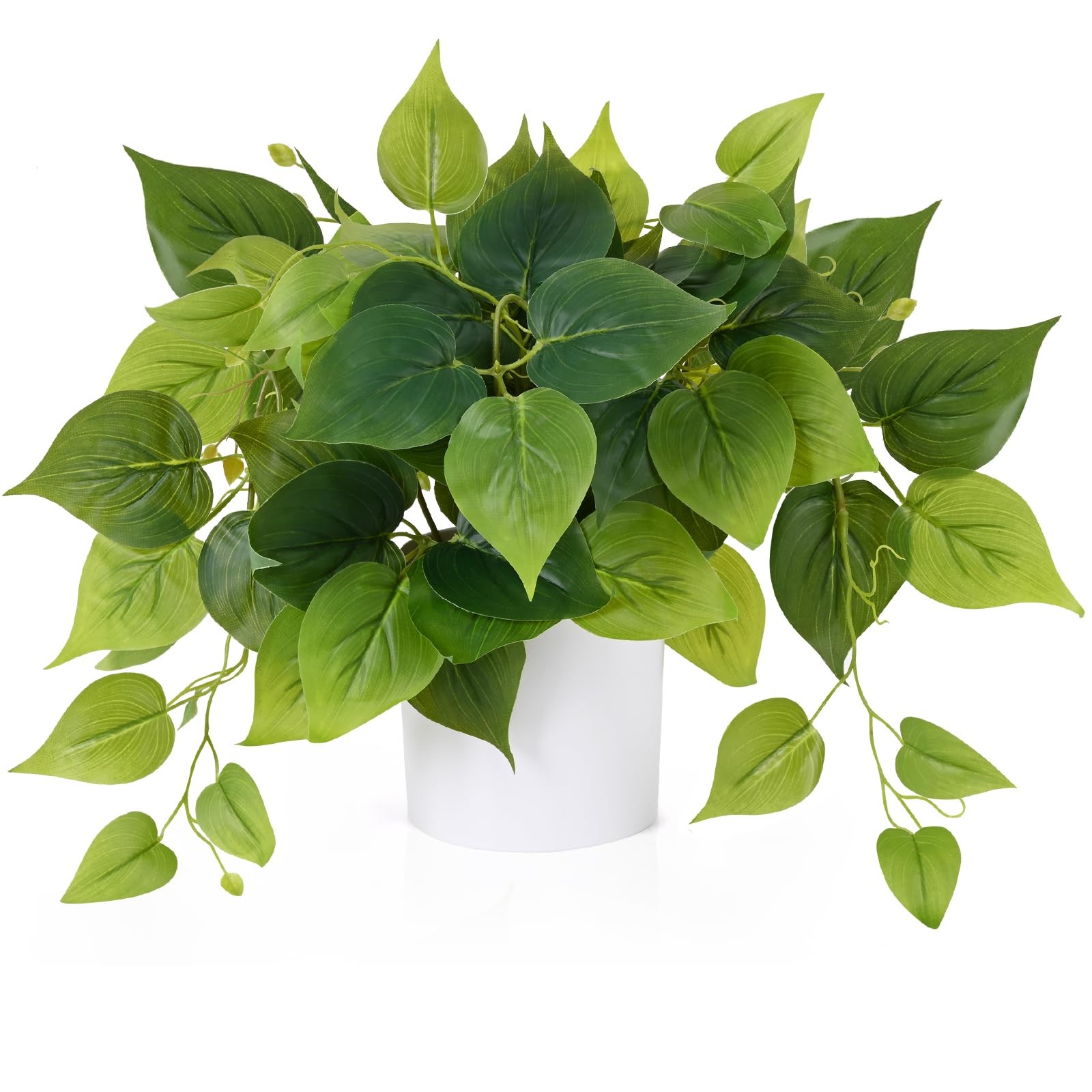 Faux Plants Indoor with Plastic Pots, Realistic Small Fake Plants, Fake Plant…