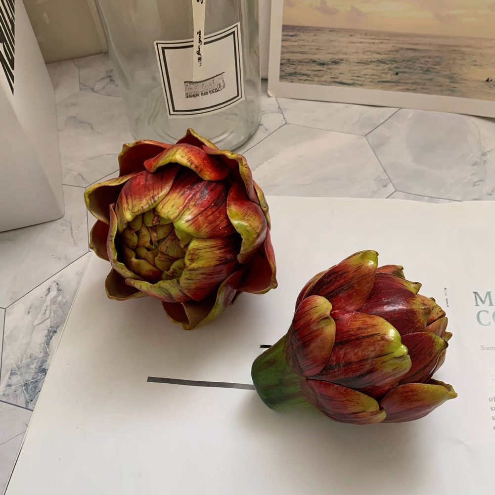 10.5 cm Tall Artificial Artichoke for Wedding Centerpiece For Kitchen Use