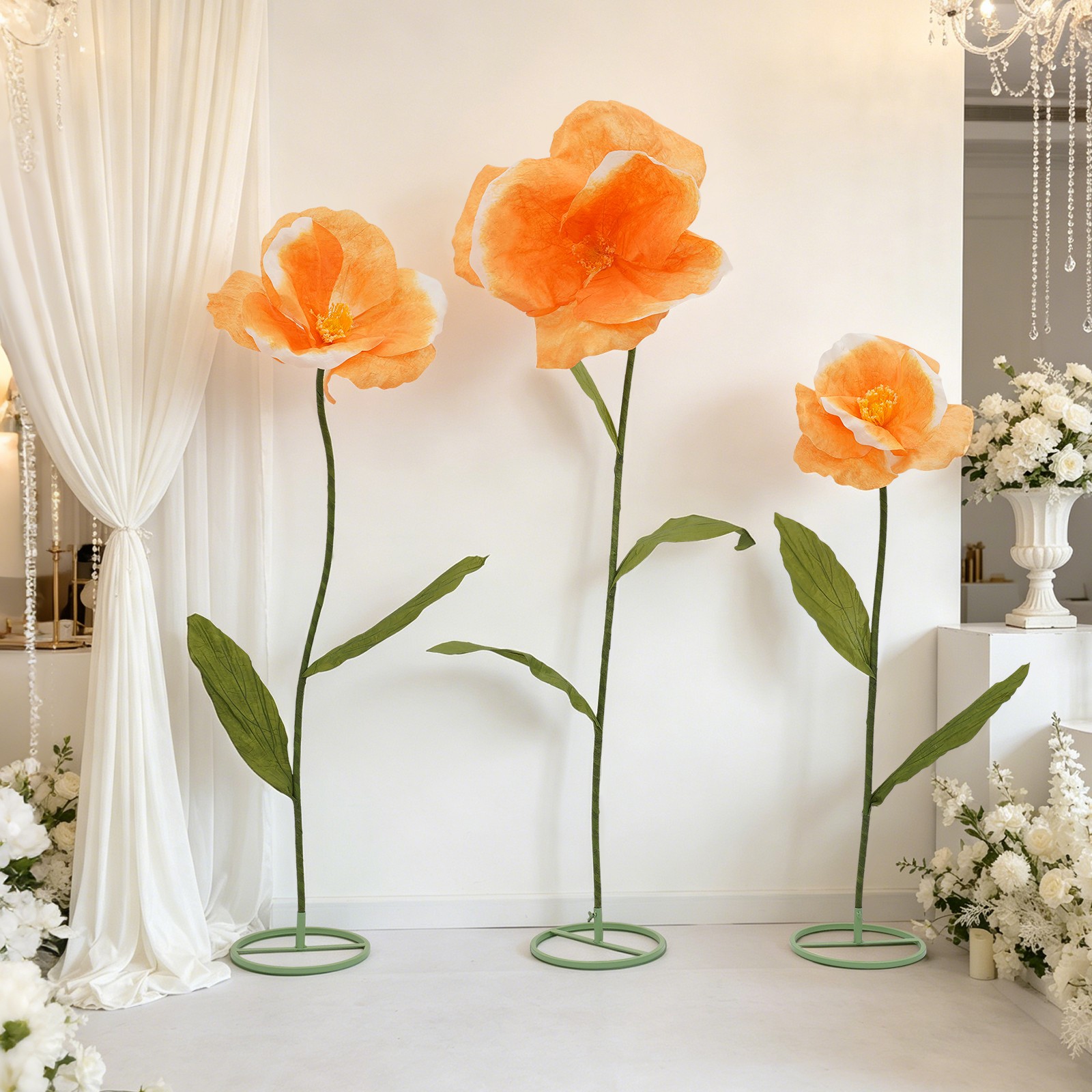 Large Artificial Flowers, Artificial Floral Decoration, DIY Floral Arrangements