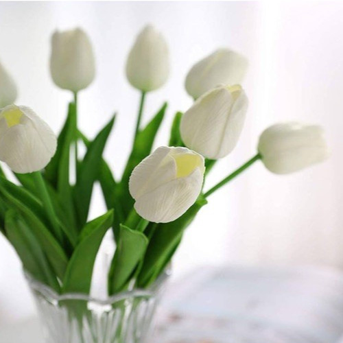 30 Pcs Latex Tulips Artificial Flowers Real Touch Tulips Wedding Deor NEW