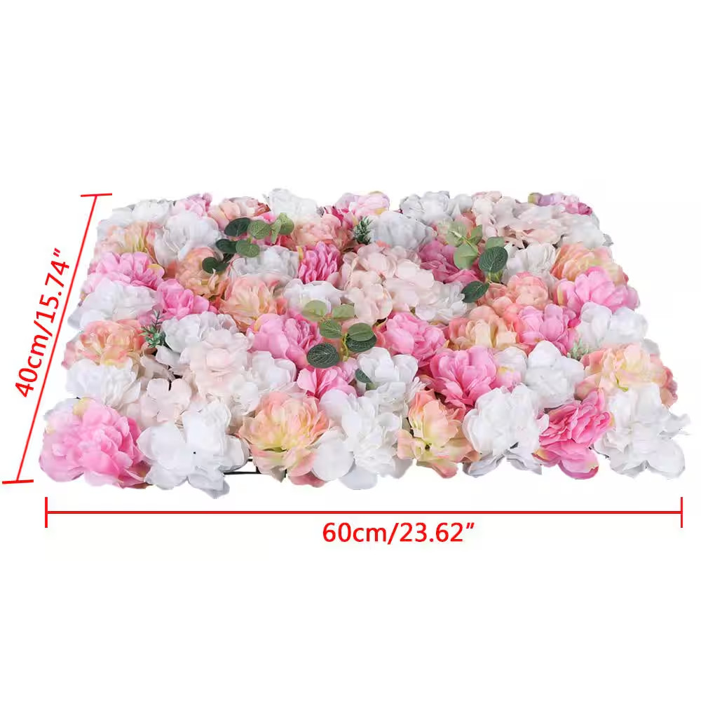 12-Pieces 23.62 In. X 15.74 In. Artificial Silk Hydrangea Dahlia Flowering Plant