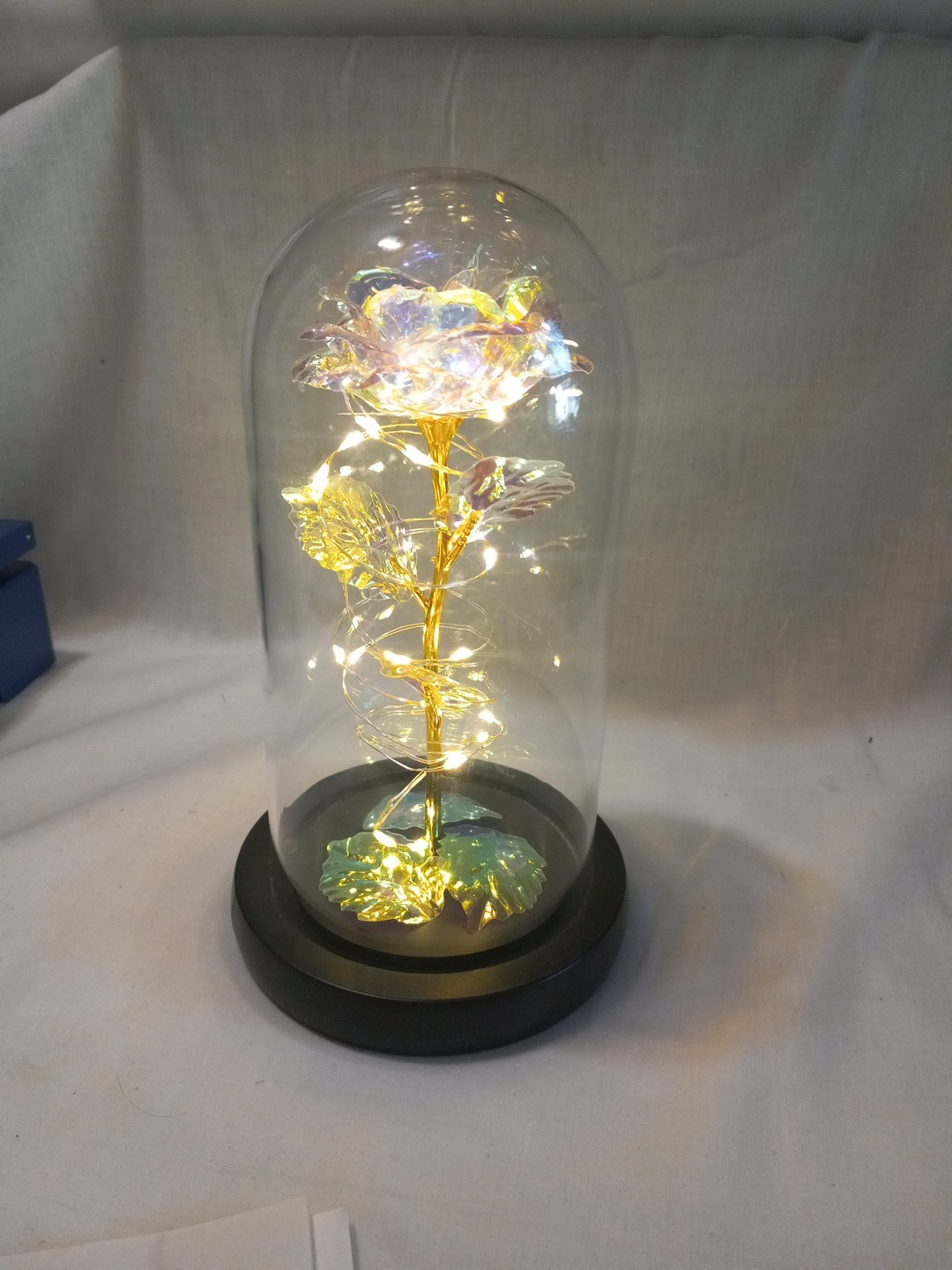 LED Enchanted Galaxy Rose Eternal Flower In Dome