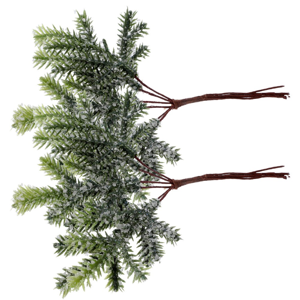 2Pcs Simulated Pine Branches Assorted Color For Christmas And Home Decoration