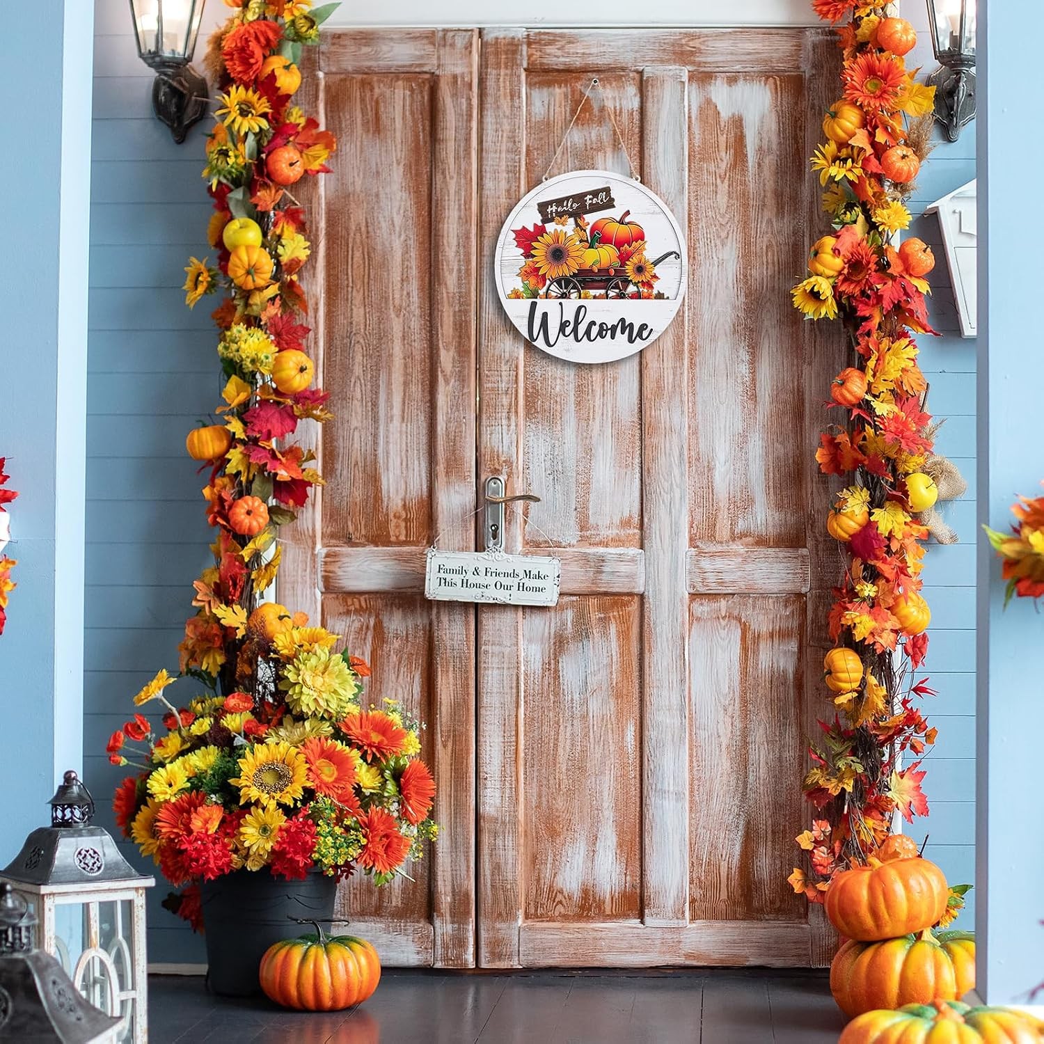 13Pcs Interchangeable Seasonal Front Door Wreath New Home Housewarming Gift