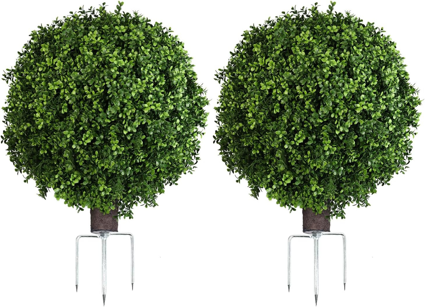 22″ Artificial Boxwood Ball Bush – Faux Greenery for Home & Garden Décor