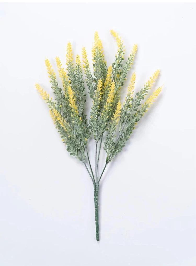 a Bunch of Provence Lavender Plastic Artificial Flowers False Plants Wedding Hom