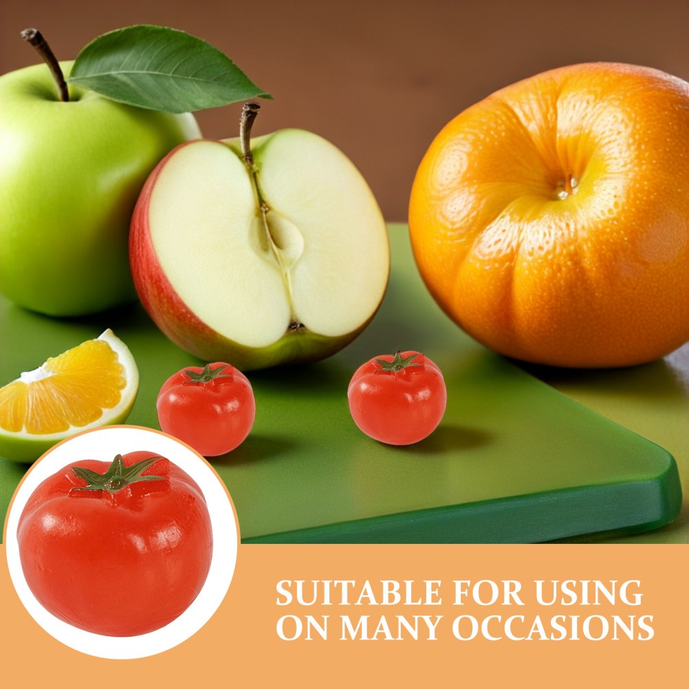 9 PCS Vegetable Model Props Artificial Fruit for Display Mini Cherry Tomato