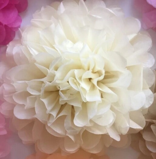 5cm 10cm 15cm 20cm Wedding Decorative Home Decor Tissue Birthday Decoration Flow