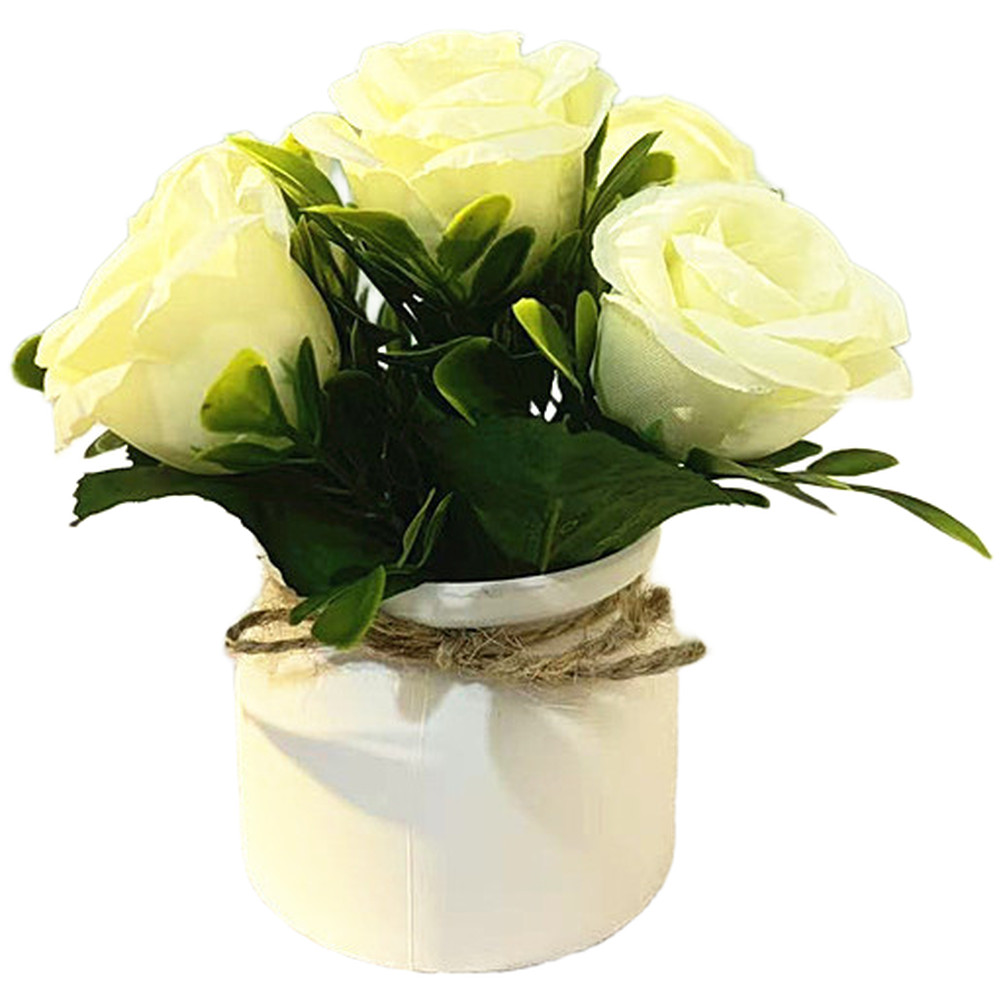 15cm Artificial Bonsai with Lifelike Petals for Indoor Table Decor