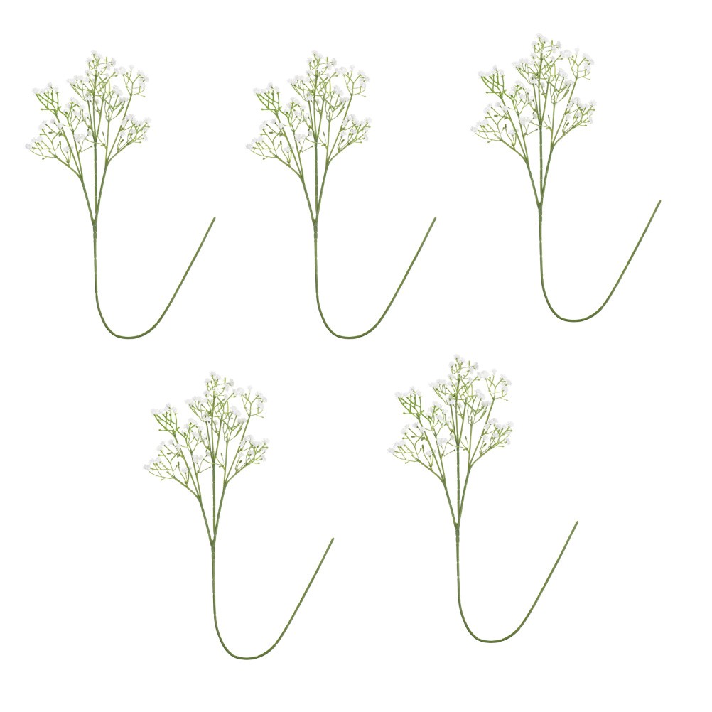 5 Pcs False Baby’s Breath Mini Artificial Flowers Small Silk Ornaments