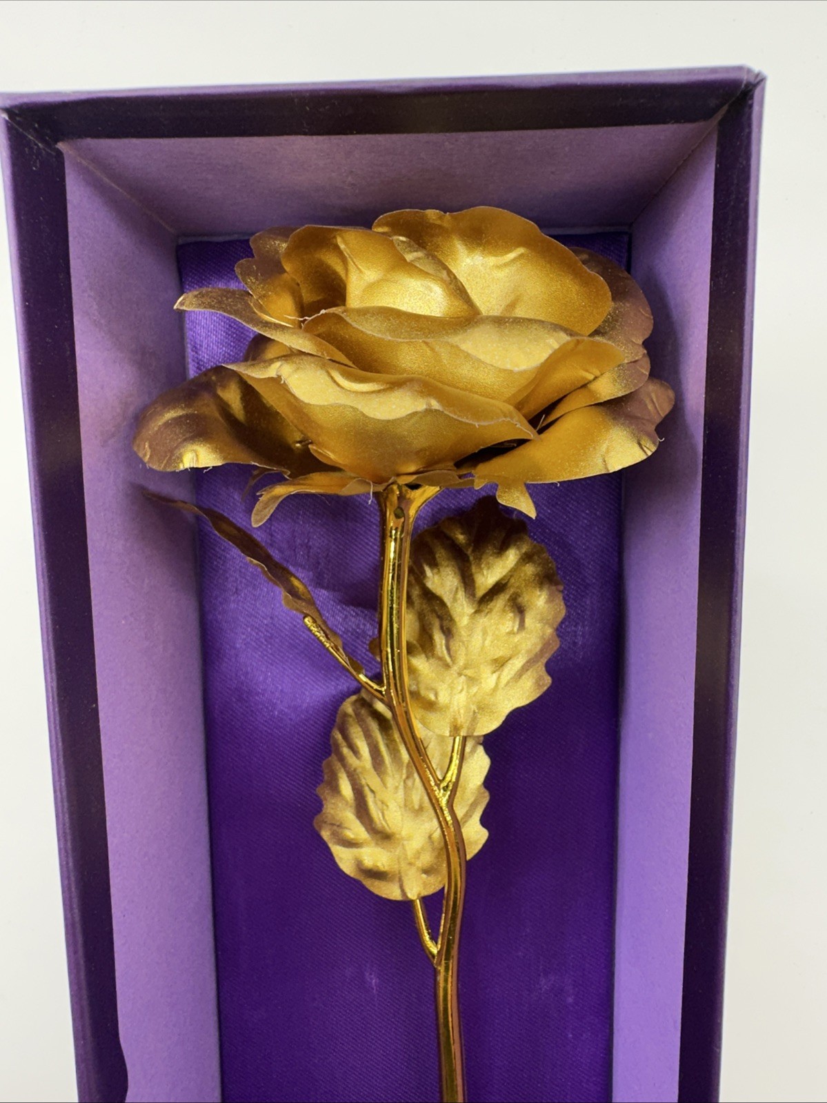 24k Gold Accent Roses Steven Singer Red & Gold & Golden Blooming Rose