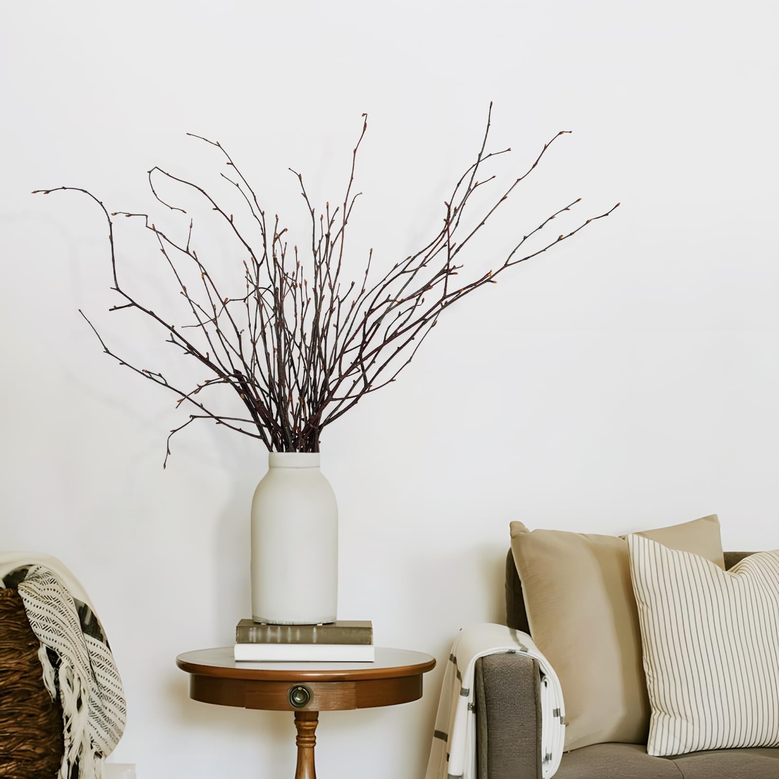 200 PCS Dried Birch Branches 17 Inch Natural Twigs Decorative Vases Crafts