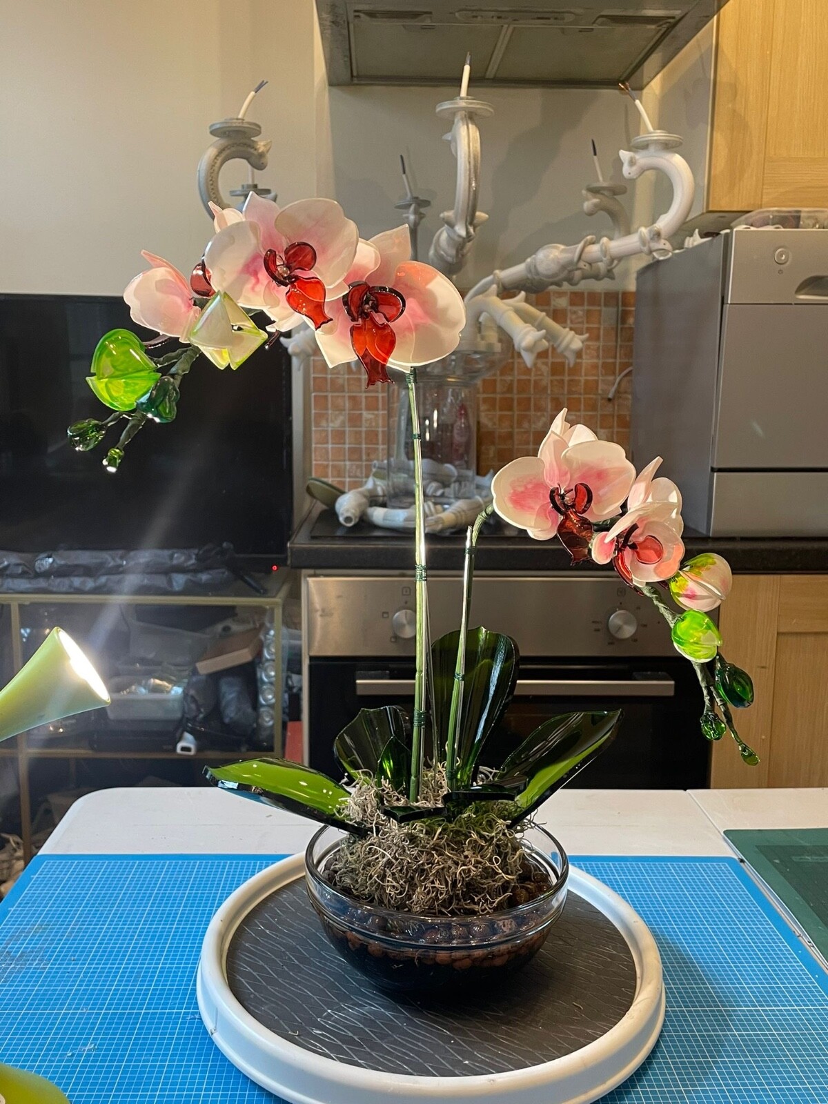 Handmade Colorful Glass Flowers – Custom Orders Available Conversation Pieces