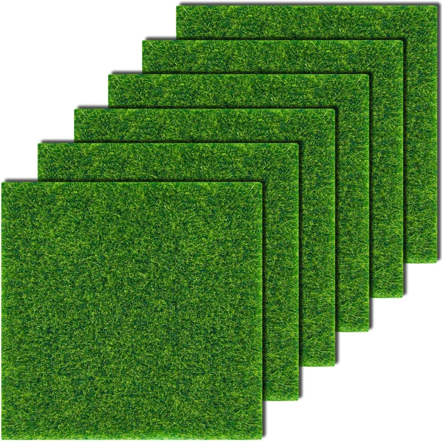 Waterproof 6×6 Inches Artificial Craft Grass – Perfect for Fairy Gardens & DIY