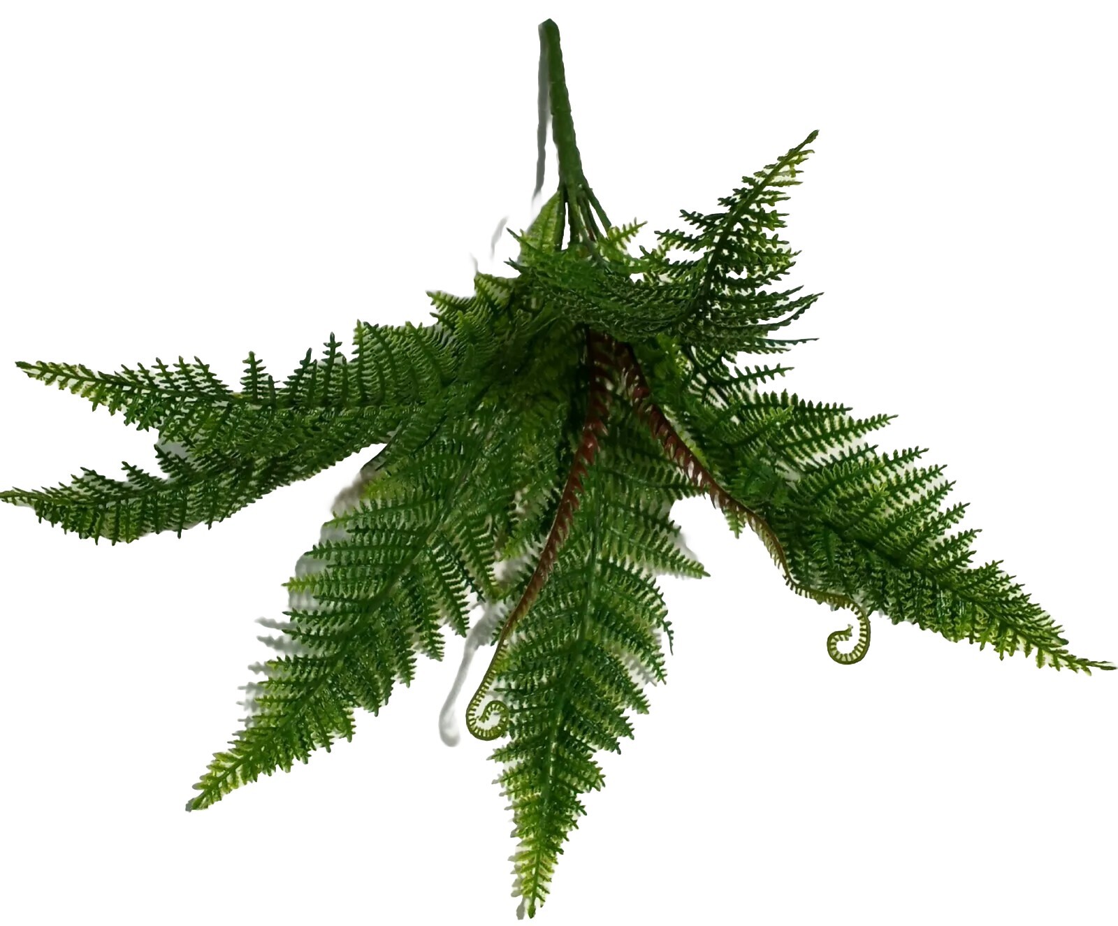 Plastic Fern 17″ Bush Leaf Greenery Foliage Plant Flower In/Outdoor Decor USA