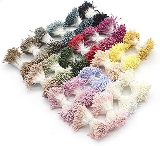 Flower Pistils 1000 Pc Double Tip Matte DIY Cake Wedding Party Supplies