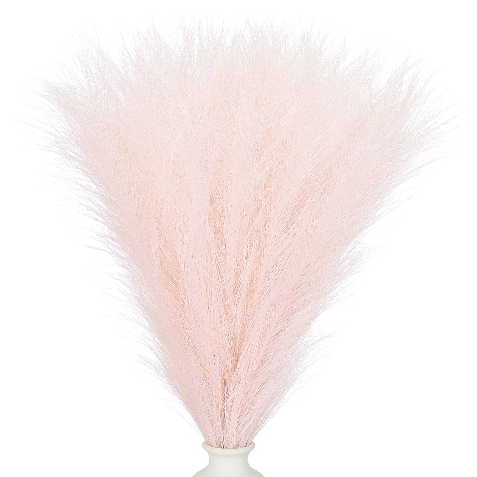 17.7in Pampas Grass Decor 30pcs Artificial Grass Bulk Fluffy Faux Dried Pink