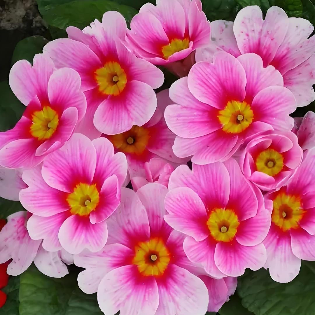 Primrose Flower Seeds (300Pcs) – Colorful Perennial Blooms for Patio Pots, Rock