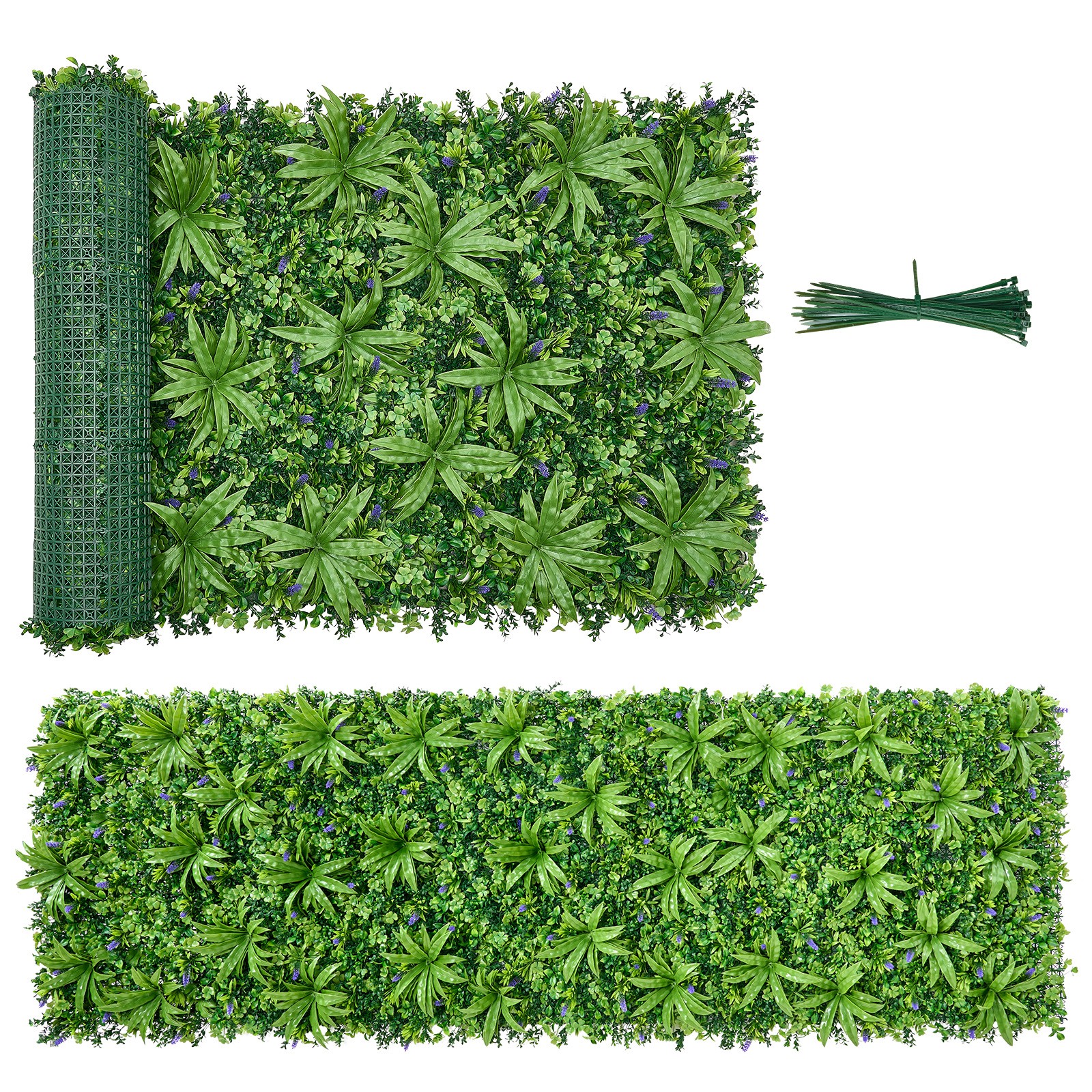 VEVOR Artificial Plant Wall 40 x 120 in Boxwood Panel Greenery Backdrop Patio