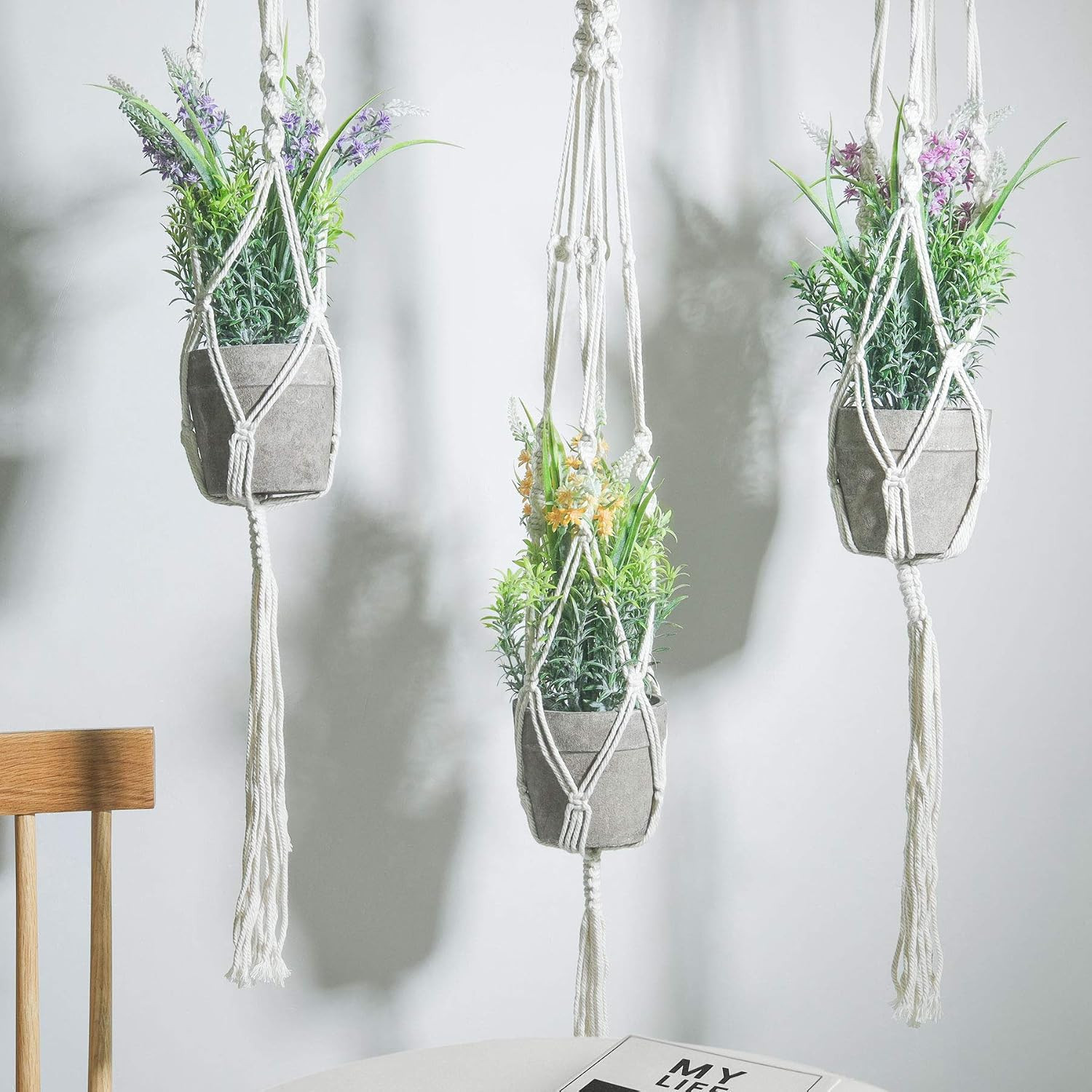 12″ Artificial Lavender Potted Plant Set of 3 – Perfect for Home & Wedding Decor
