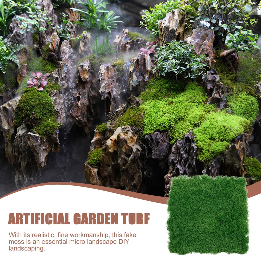 1 Pack Reusable Artificial Moss Turf Green Epe Foam Decorative Landscaping