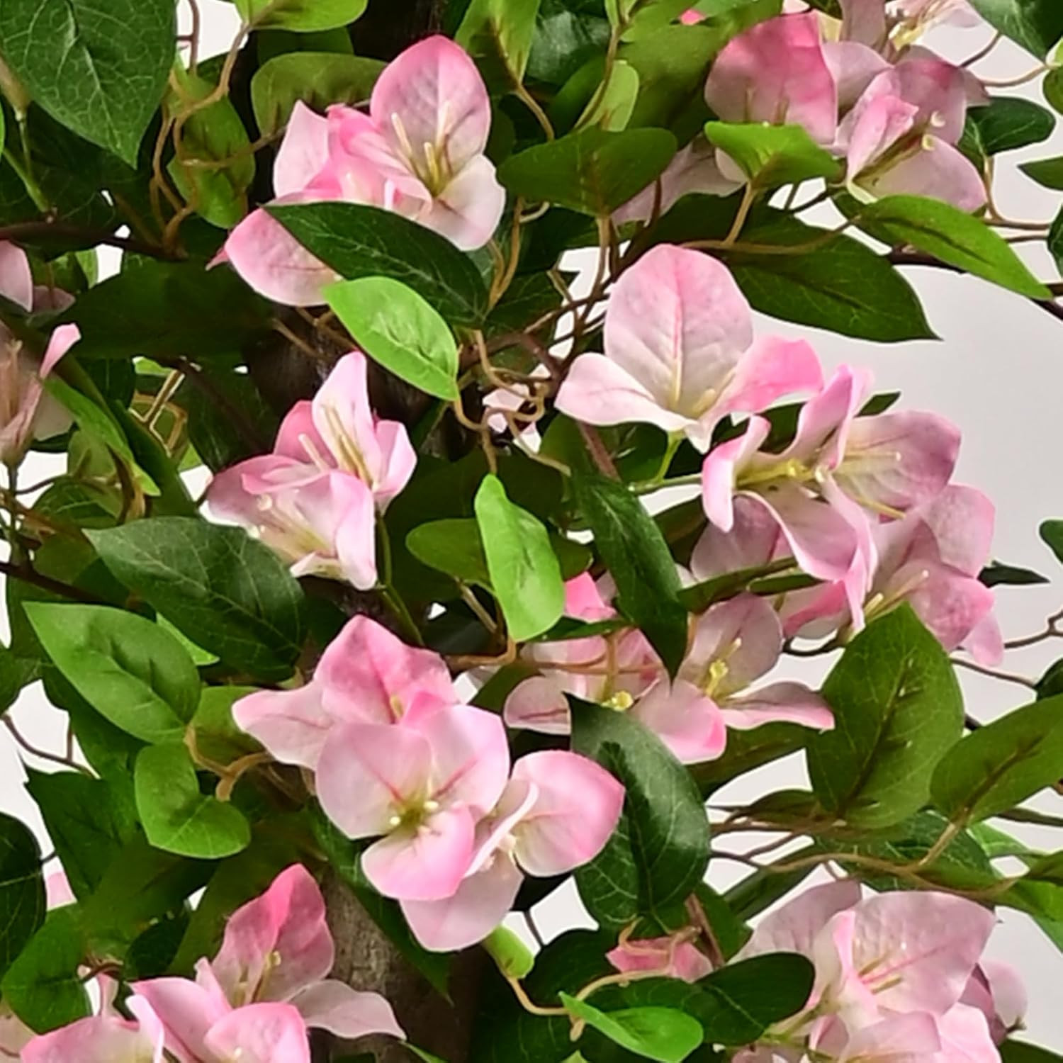 5FT Artificial Bougainvillea Tree – Realistic Pink/White Silk Floral Decor