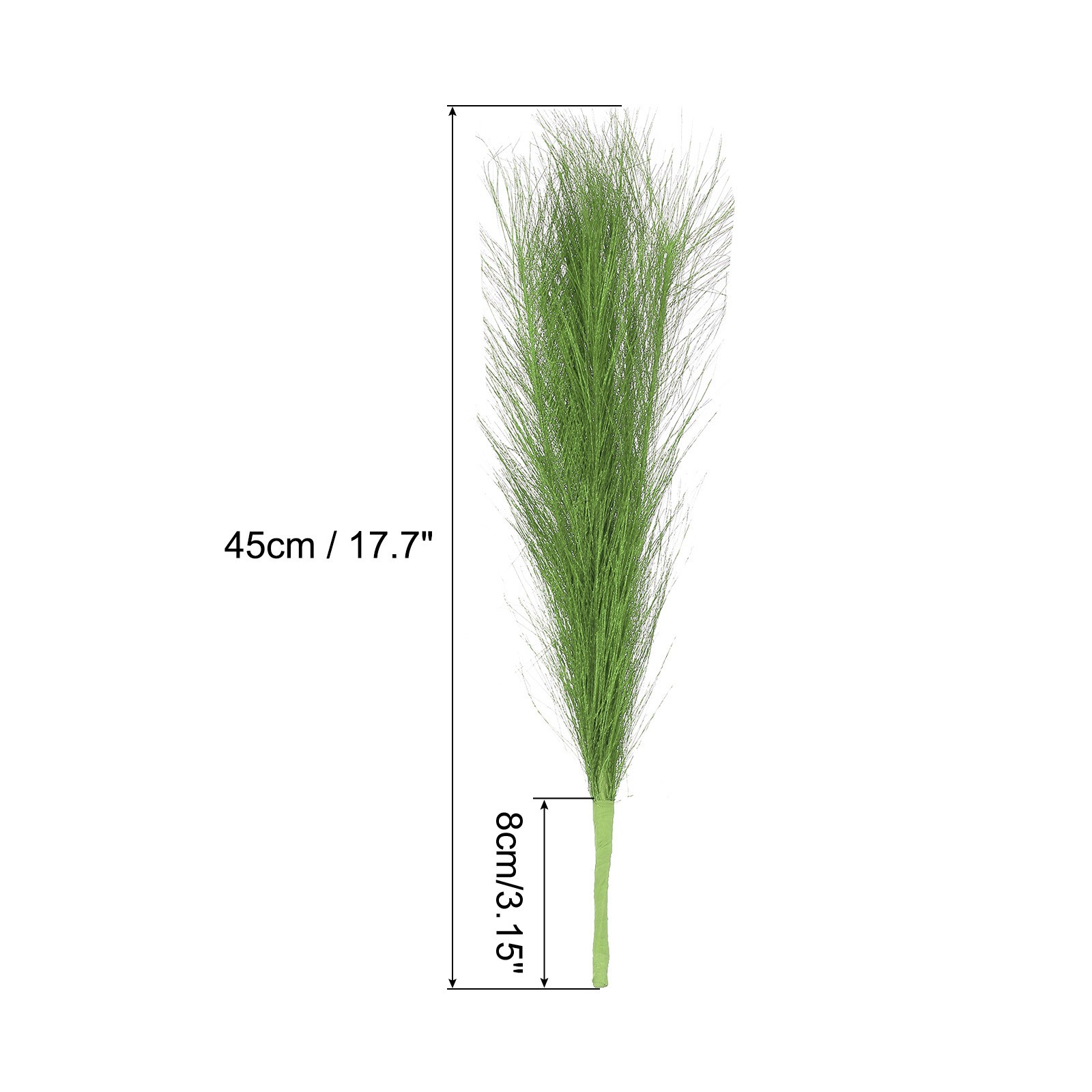 6Pcs Pampas Grass 17.7″ Fake Pampas Grass for Wedding Decoration Green