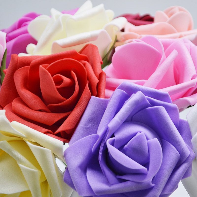 10/20/30pcs 8cm Artificial Rose Flower For Valentine Wedding Gift Home Decor NEW