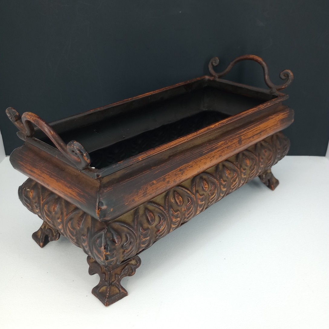 Metal Decorative Centerpiece Antiqued Finish SEE DETAILS