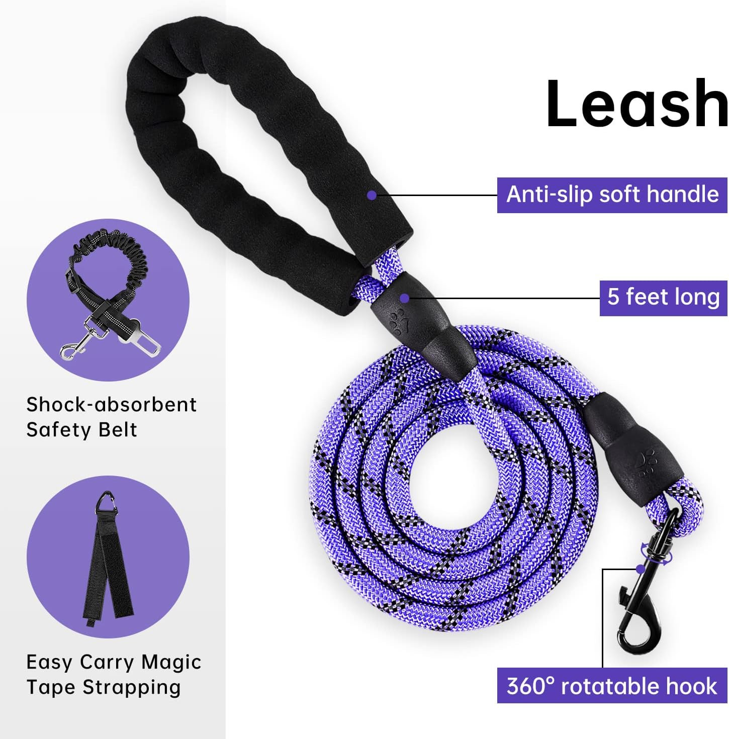 No Pull Dog Harness for Small Dogs, Dog Vest Harness with Leash, Safety Belt and