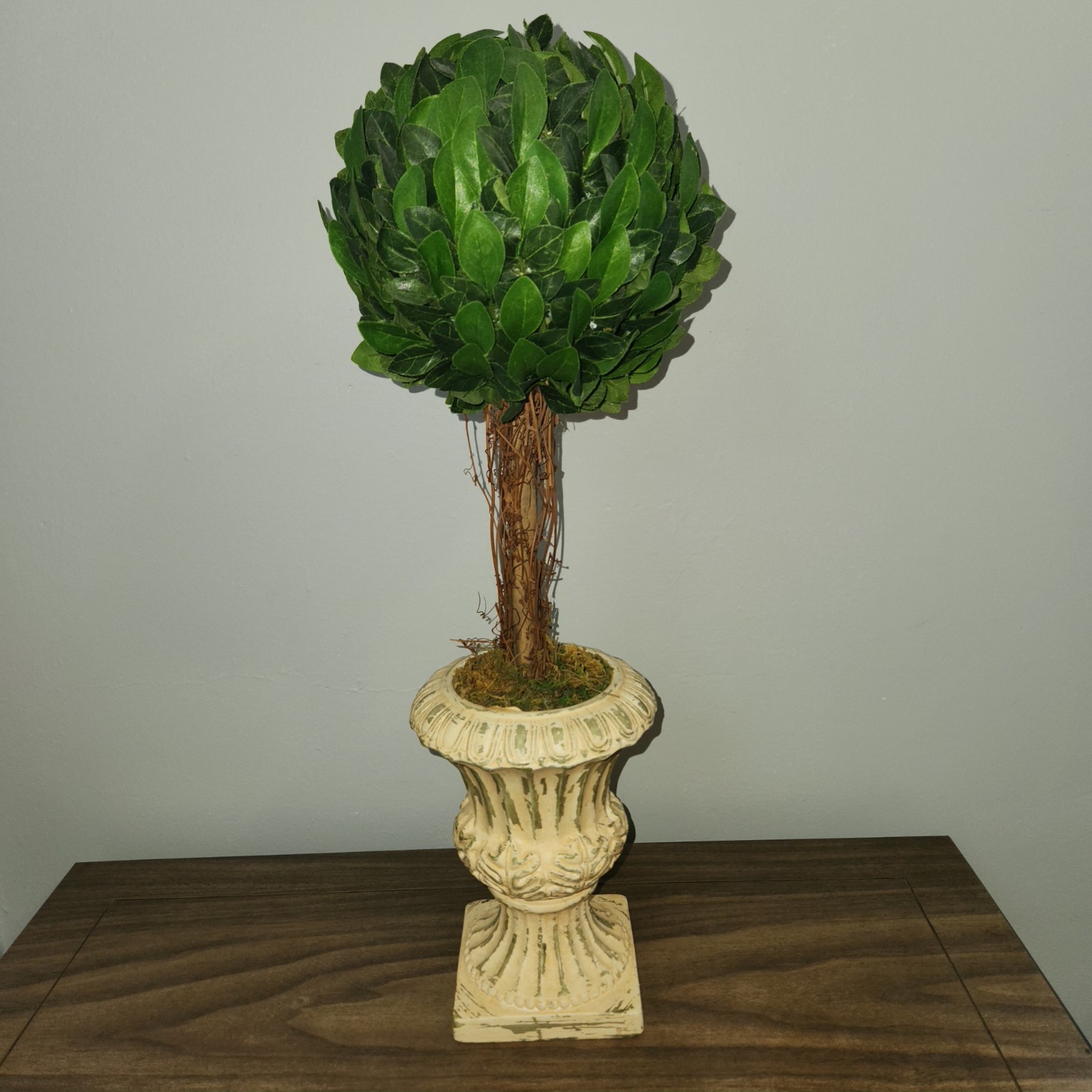 Large Faux Topiary in Urn 21″ Tall Perfect for Year Round!