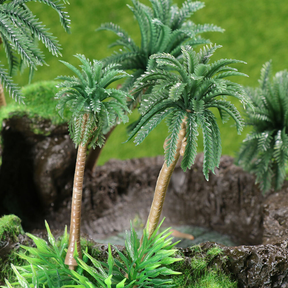 1/64 Diorama Palm Trees Artificial Coconut Plants Indoor Supplies