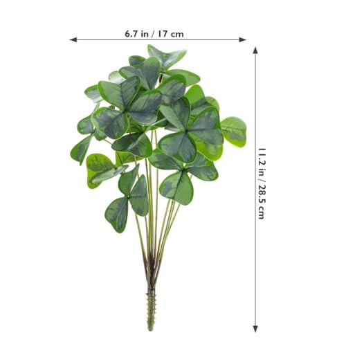 11 * 6 Inch Artificial Shamrock Plant, Faux Clover Greenery 26.00X16.00X3.00CM