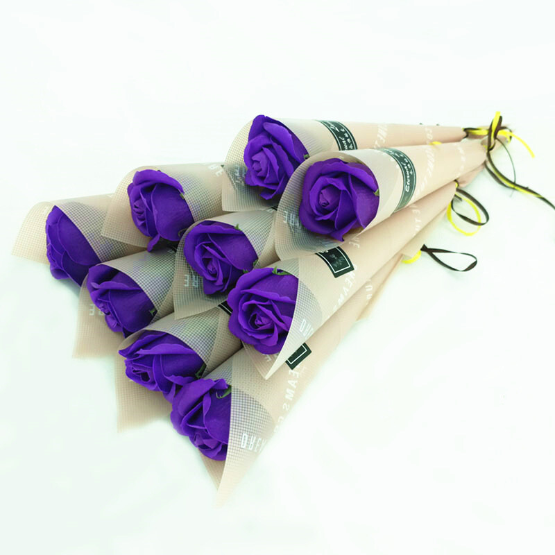 Artificial Flowers Silk Roses Thanksgiving Day Bouquet Gift Party Home Wedding