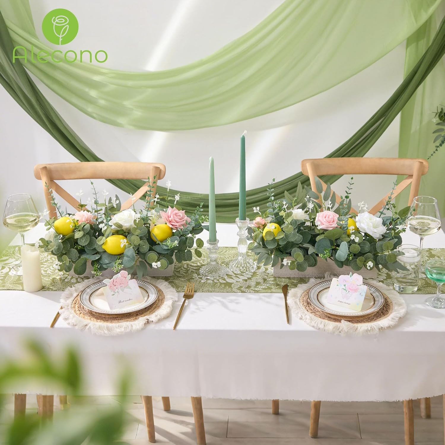100Pcs Eucalyptus Leaves Stems – Faux Greenery for Weddings & Decor