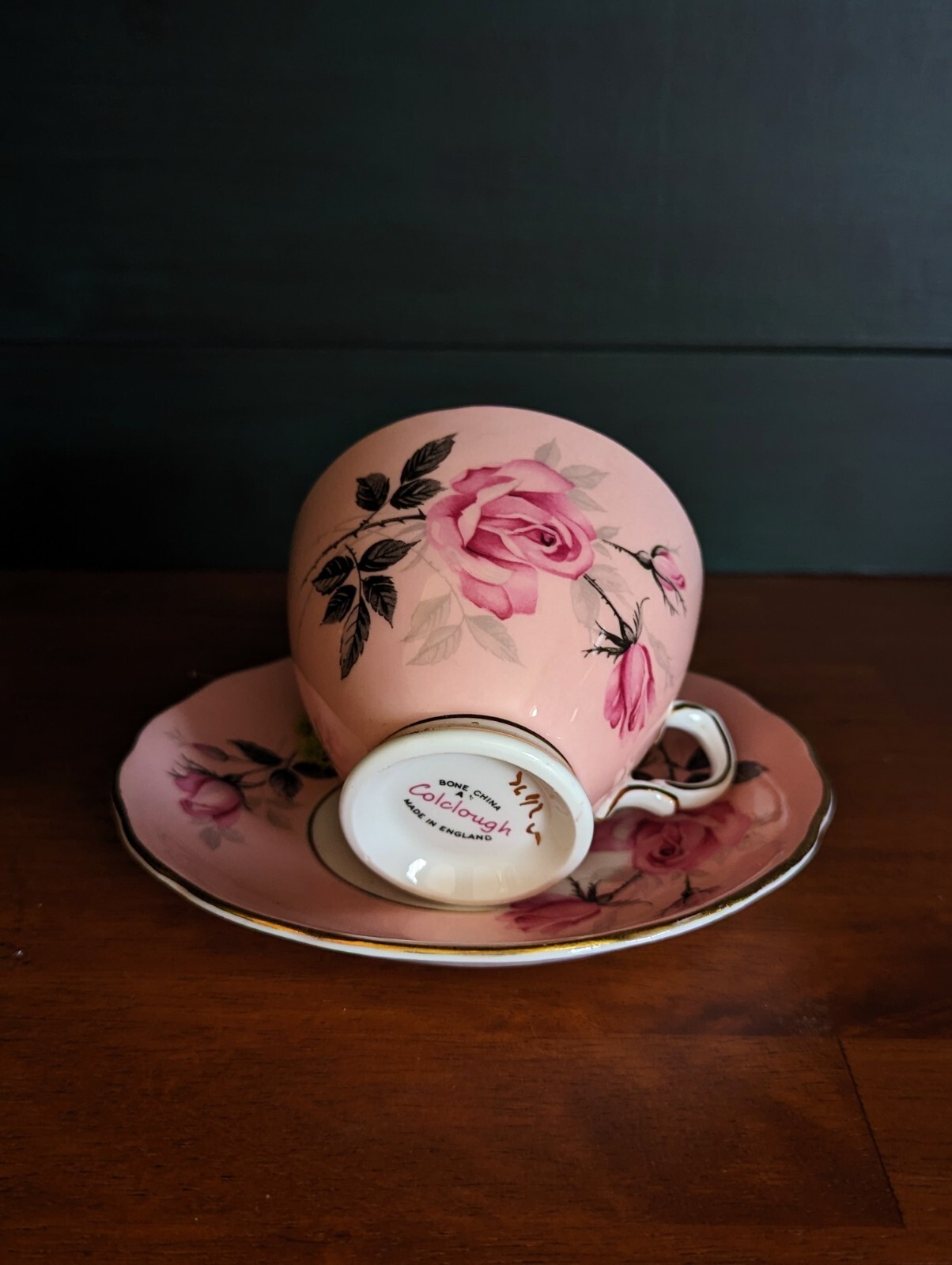 Home decor Teacup, felt flowers and bird nestled in moss & tiny egg, Gift Idea!