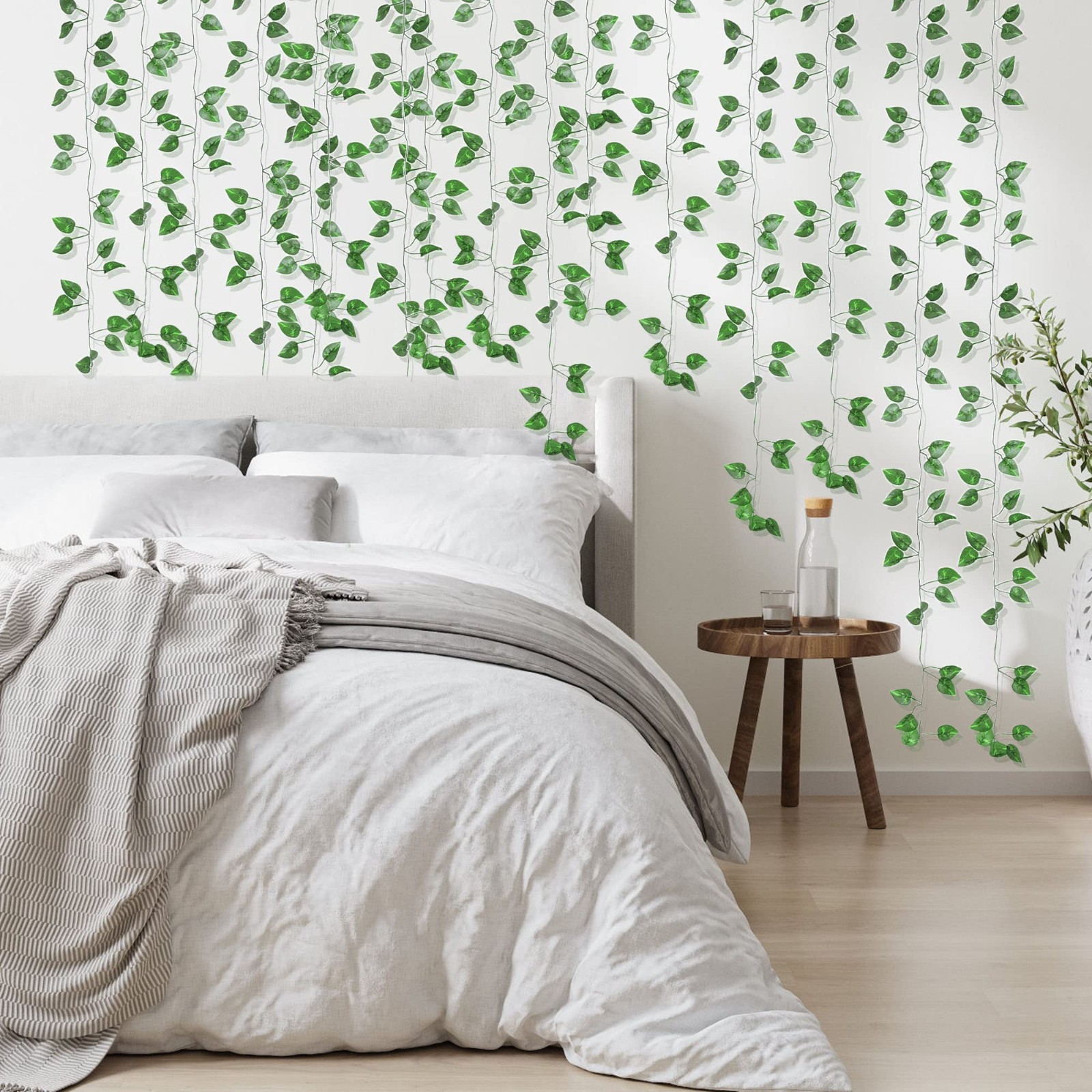 48 Pack 360 Feet Fake Greenery Garland – Ivy Leaf Vines, Faux Plants for Home De