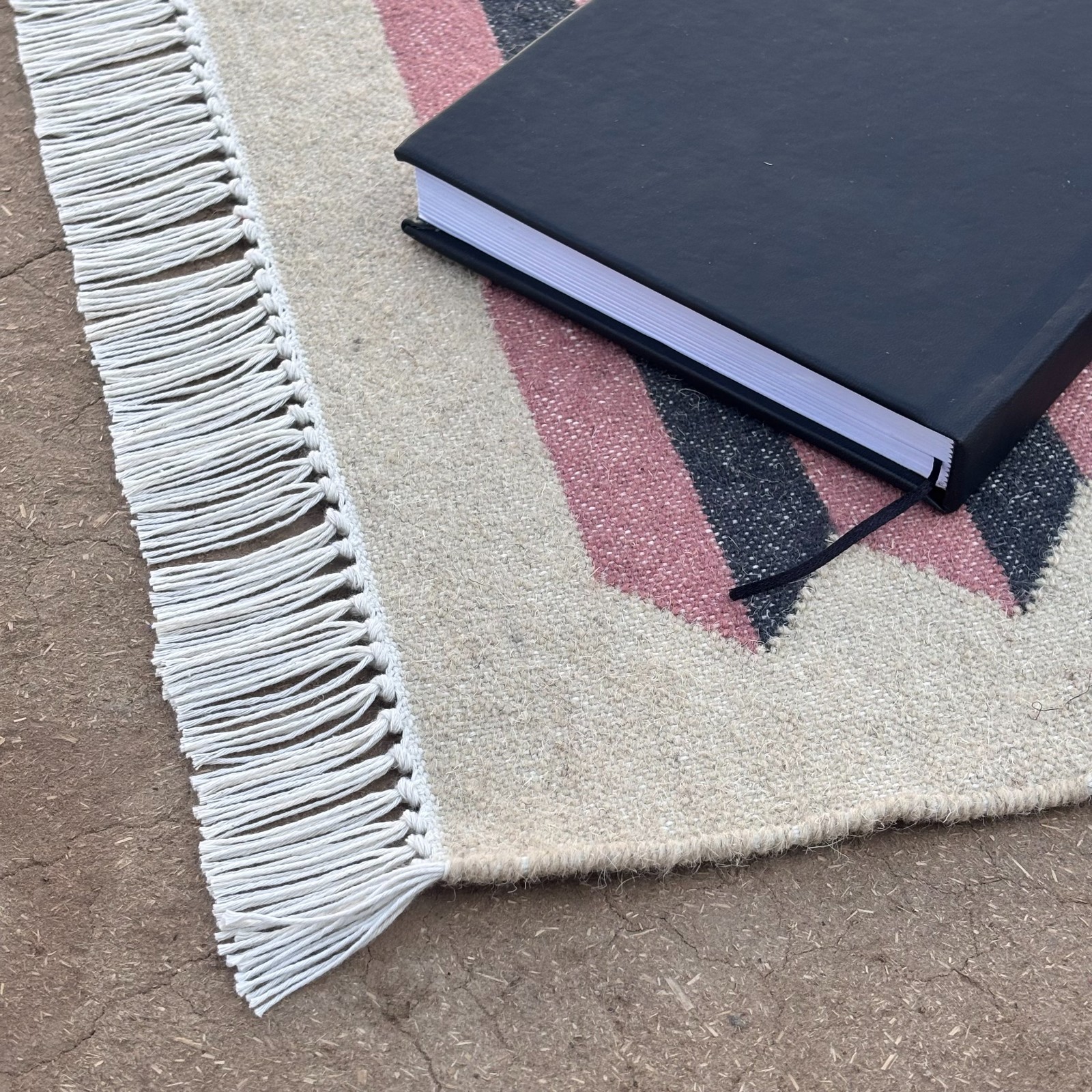 Handwoven Wool Cotton Kilim Small Area Rug 2×3 ft mat