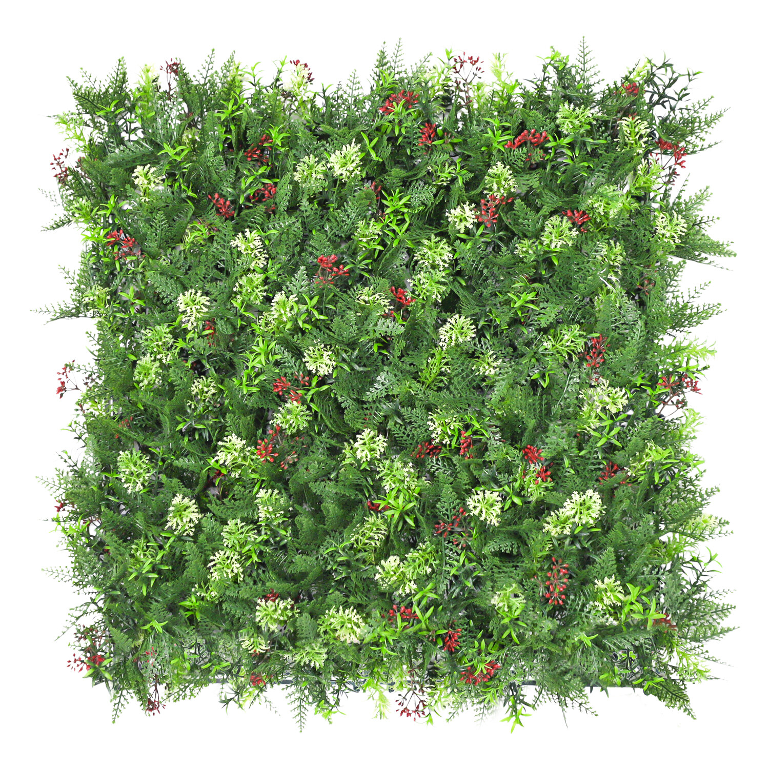 20″ Artificial Faux 3D Mix Leaves Wall Panel Fence Screen Home Outdoor Decor #16