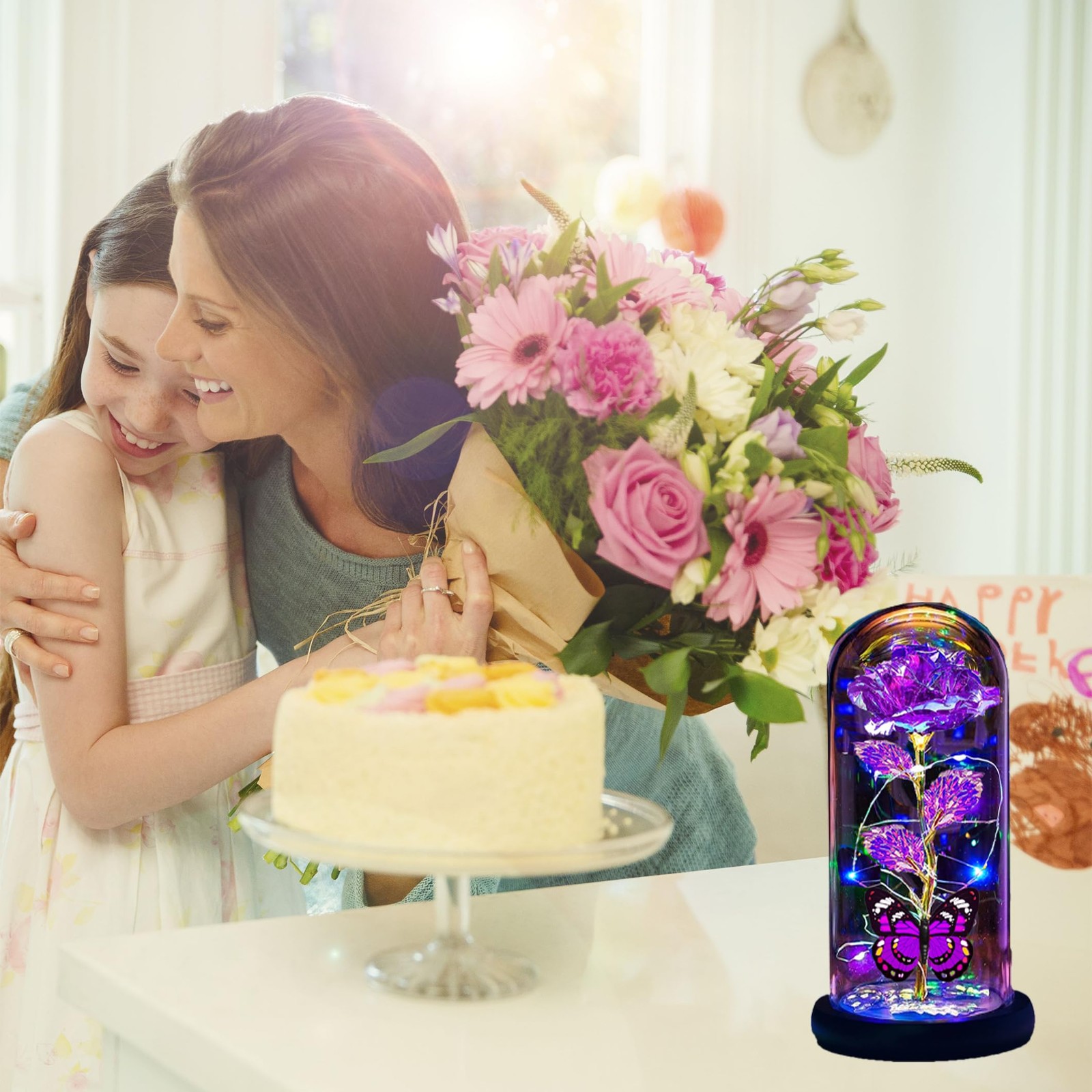 Thrjia Mothers Day Roses Flowers Gifts for Mom Women Wife Her,Mother Day Rose…