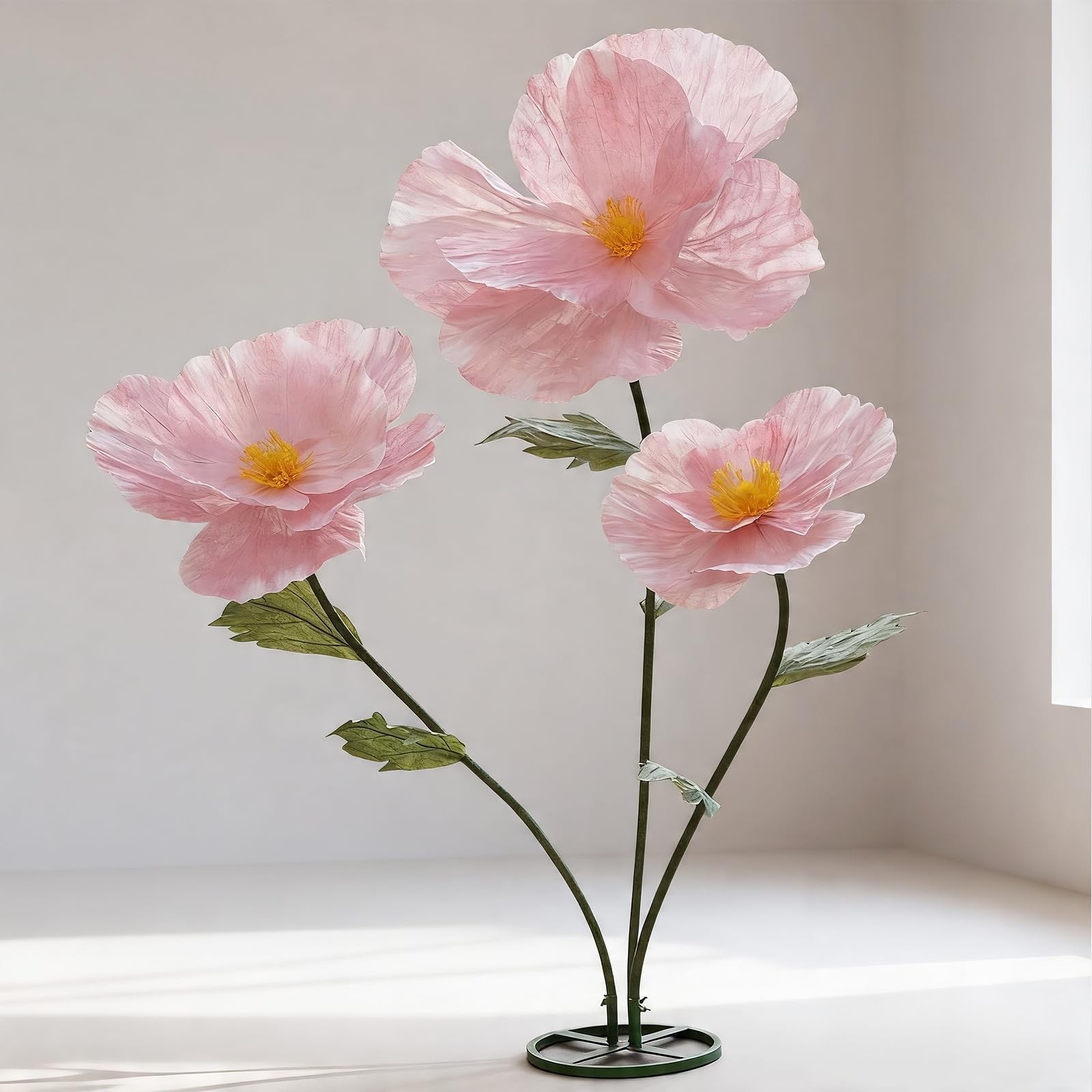 Giant Flowers for Decoration with Stand,Oversized Freestanding Gradient Flowe…
