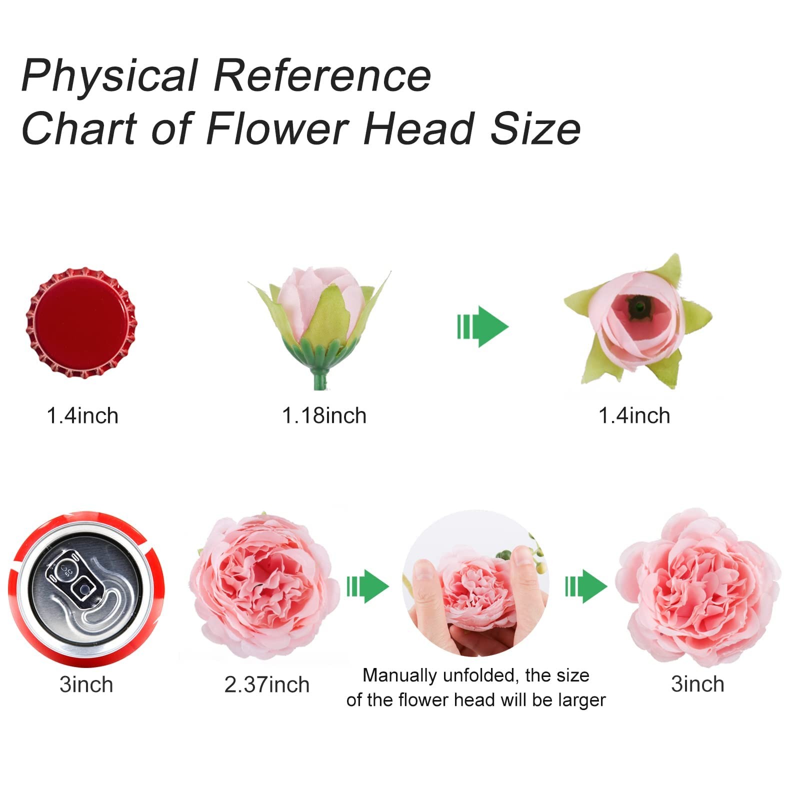 Artificial Peonies Silk Flowers, 4 Bundles Faux Peony Bouquet Florals Arrange…