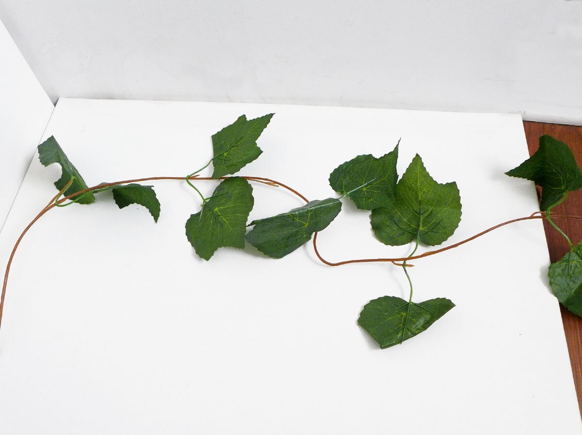 4 Pcs (85″ Each) Artificial Plants Ivy Grape Leaves Vine Hanging Decoration(V12)