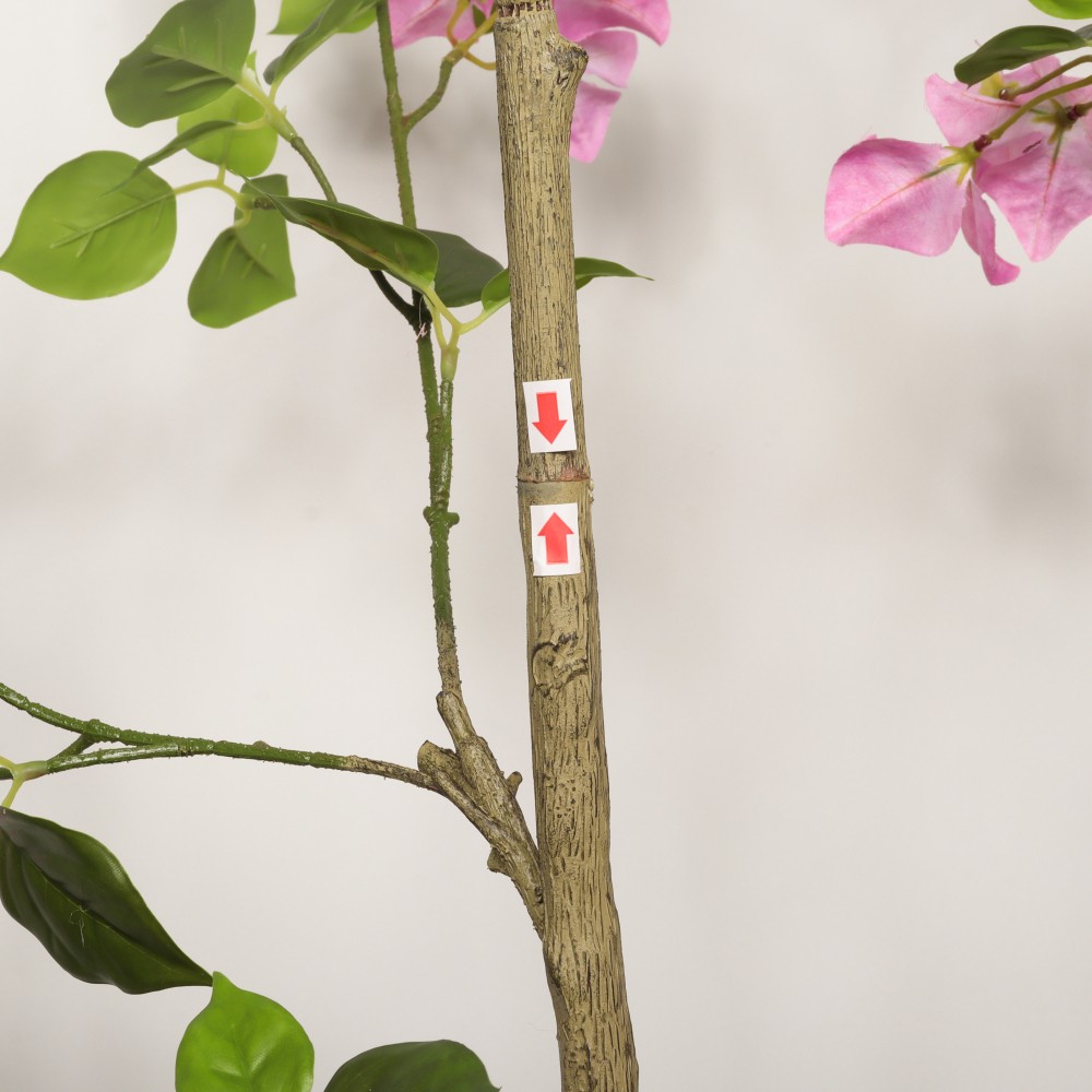 5FT Artificial Bougainvillea Tree with Black Plastic Pot Realistic Fake