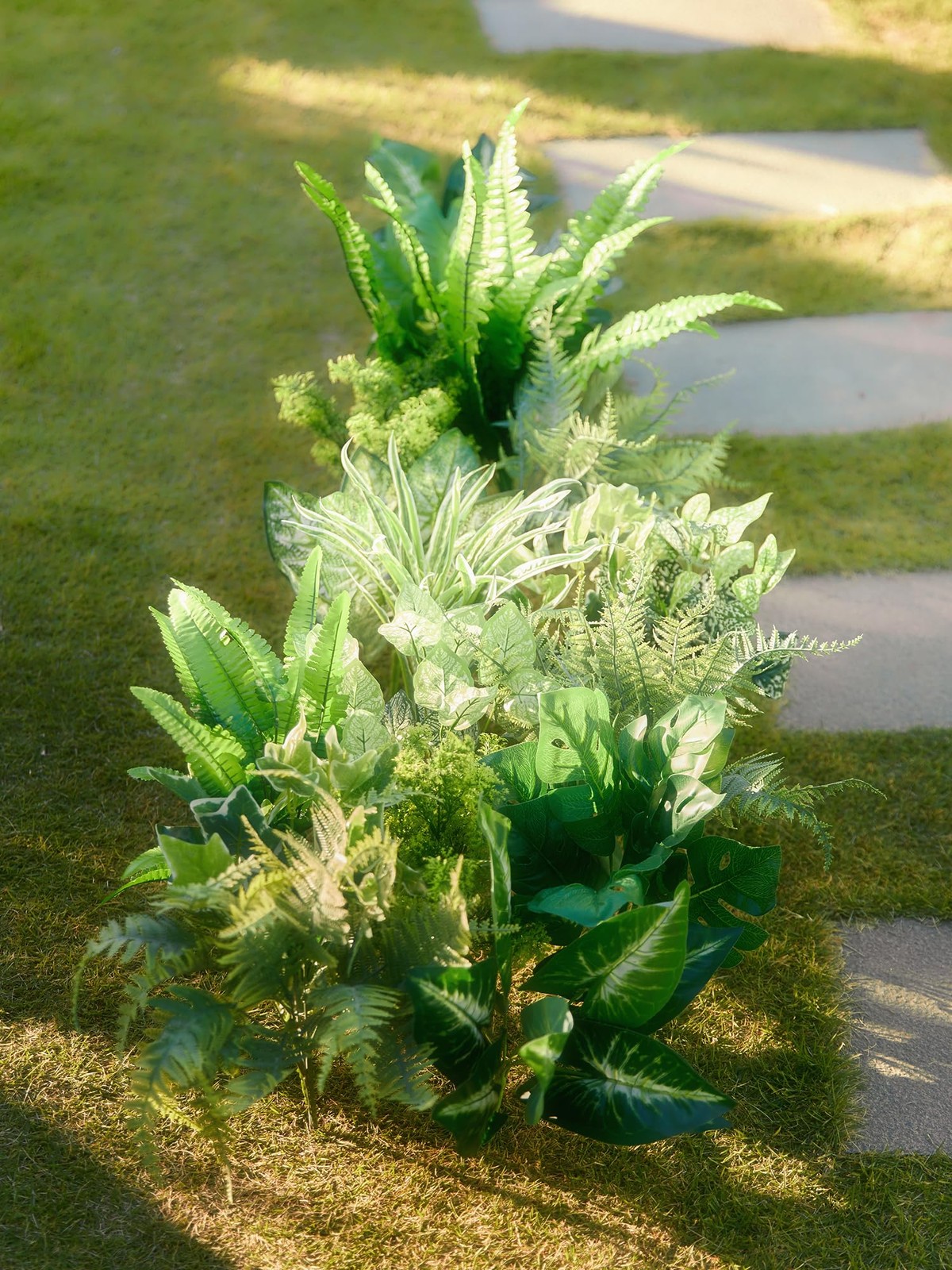 Best PARTY JOY 14 Bunches Fake Plants Outdoor, Bushes UV Resistant Artificial